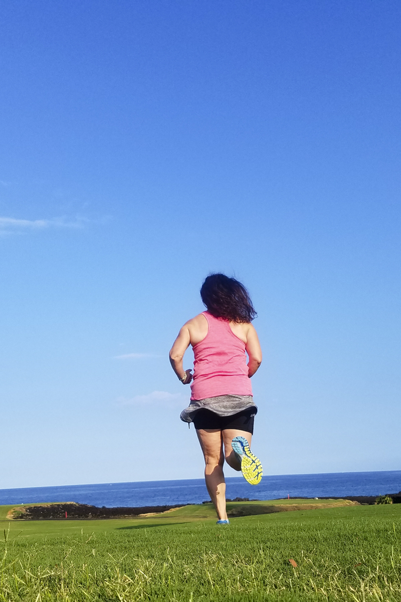 Amy running in hawaii